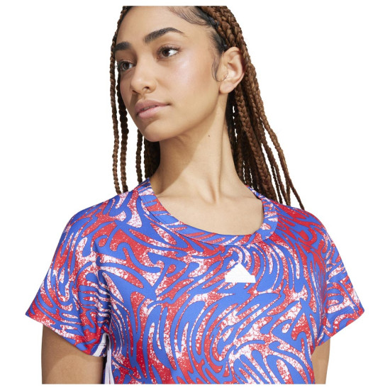 Adidas Γυναικεία κοντομάνικη μπλούζα Express Crop Tee Adidas Γυναικεία κοντομάνικη μπλούζα Express Crop Tee